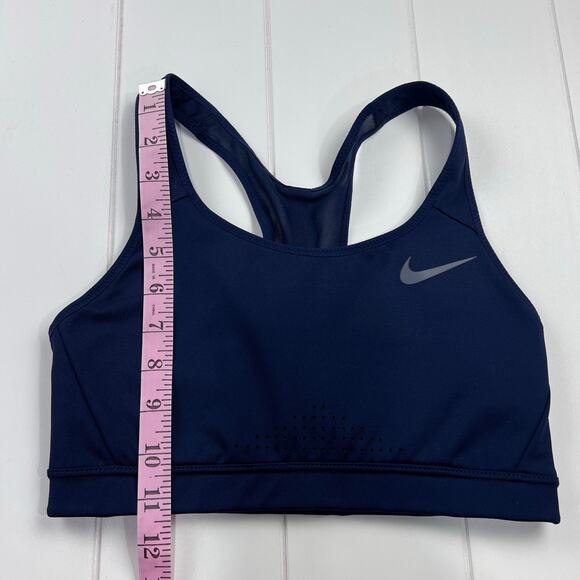 Nike Dri-Fit Sports Bra Athletic Racerback Navy Blue AJ3351 Women’s size small - Picture 5 of 7